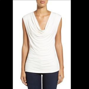 Halogen cowl neck top